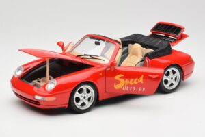 Porsche 911 993 Carrera Cabriolet Red Bburago 1:18 3090 Diecast — photo 2 of 8