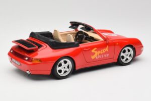 Porsche 911 993 Carrera Cabriolet Red Bburago 1:18 3090 Diecast — photo 3 of 8
