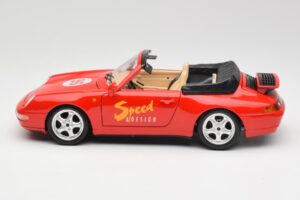 Porsche 911 993 Carrera Cabriolet Red Bburago 1:18 3090 Diecast — photo 4 of 8