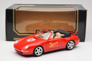Porsche 911 993 Carrera Cabriolet Red Bburago 1:18 3090 Diecast — photo 8 of 8
