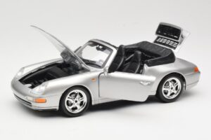 Porsche 911 993 Carrera Cabriolet Silver Bburago 1:18 18-12039 Diecast — photo 2 of 8