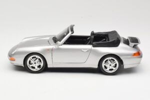 Porsche 911 993 Carrera Cabriolet Silver Bburago 1:18 18-12039 Diecast — photo 4 of 8