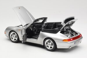 Porsche 911 993 Carrera Cabriolet Silver Bburago 1:18 18-12039 Diecast — photo 5 of 8