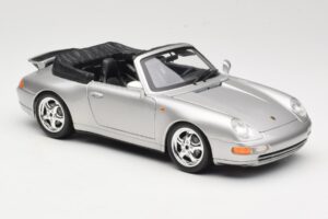Porsche 911 993 Carrera Cabriolet Silver Bburago 1:18 18-12039 Diecast — photo 6 of 8