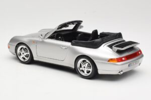 Porsche 911 993 Carrera Cabriolet Silver Bburago 1:18 18-12039 Diecast — photo 7 of 8