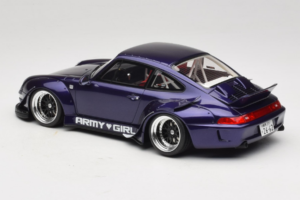 Porsche 911 993 RWB Army Girl Purple GT Spirit 1:18 GT562 Resin — photo 5 of 6