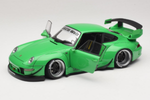 Porsche 911 993 RWB Green Gun Grey Wheels AUTOart 1:18 78151 Composite — photo 2 of 8