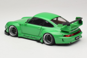 Porsche 911 993 RWB Green Gun Grey Wheels AUTOart 1:18 78151 Composite — photo 7 of 8