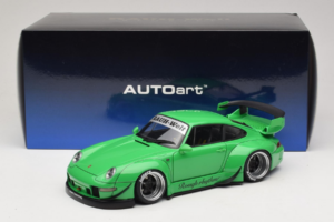Porsche 911 993 RWB Green Gun Grey Wheels AUTOart 1:18 78151 Composite — photo 8 of 8