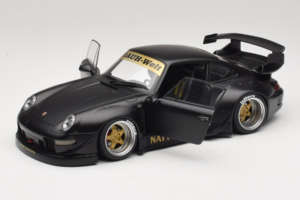 Porsche 911 993 RWB Matt Black With Gold Wheels AUTOart 1:18 78154 Composite — photo 2 of 8