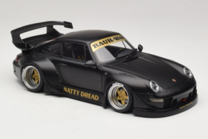 Porsche 911 993 RWB Matt Black With Gold Wheels AUTOart 1:18 78154 Composite — photo 6 of 8