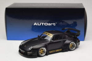 Porsche 911 993 RWB Matt Black With Gold Wheels AUTOart 1:18 78154 Composite — photo 8 of 8
