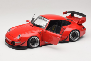 Porsche 911 993 RWB Red Gun Grey Wheels AUTOart 1:18 78153 Composite — photo 2 of 8