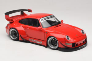 Porsche 911 993 RWB Red Gun Grey Wheels AUTOart 1:18 78153 Composite — photo 6 of 8