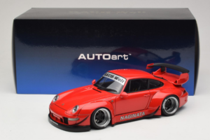 Porsche 911 993 RWB Red Gun Grey Wheels AUTOart 1:18 78153 Composite — photo 8 of 8