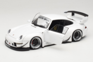 Porsche 911 993 RWB White Gun Grey Wheels AUTOart 1:18 78150 Composite — photo 2 of 8