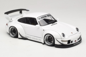 Porsche 911 993 RWB White Gun Grey Wheels AUTOart 1:18 78150 Composite — photo 6 of 8