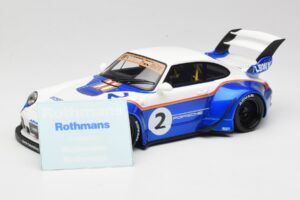 Porsche 911 993 RWB X Liberty Walk White With Blue GT Spirit 1:18 GT530 Resin — photo 6 of 8
