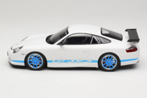 Porsche 911 996 GT3 RS White Blue Stripes Minichamps 1:18 155062021 Diecast — photo 3 of 6