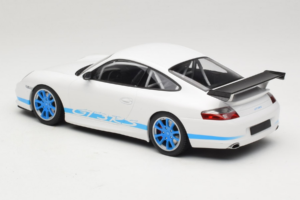 Porsche 911 996 GT3 RS White Blue Stripes Minichamps 1:18 155062021 Diecast — photo 5 of 6