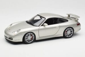 Porsche 911 996 GT3 Silver Hot Wheels 1:18 C2590 Diecast