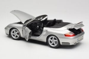 Porsche 911 996 Turbo Cabriolet Silver Maisto 1:18 31660 Diecast — photo 5 of 8