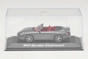 Porsche 911 997 Turbo Cabriolet Grey Metallic Minichamps 1:43 WAP02015216 Diecast — photo 4 of 5