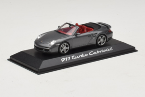 Porsche 911 997 Turbo Cabriolet Grey Metallic Minichamps 1:43 WAP02015218 Diecast — photo 2 of 4