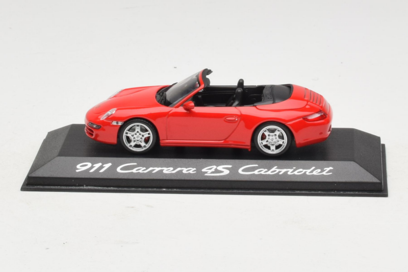 Porsche 911 997 Carrera 4S Cabriolet Red Minichamps 1:43 WAP02015316 Diecast
