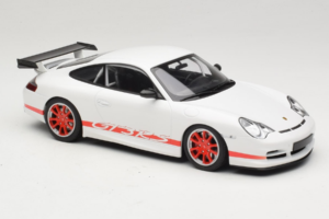 Porsche 911 996 GT3 RS White Red Stripe Minichamps 1:18 155062020 Diecast — photo 4 of 6