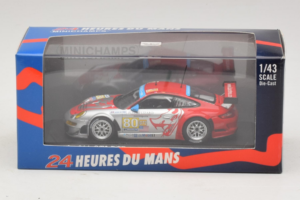 Porsche 911 997 GT3 RSR #80 J. Bergmeister / S. Neiman / D. Law 24 Hours of Le Mans 2009 Minichamps 1:43 400096980 Diecast — photo 4 of 4