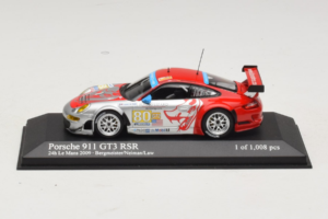 Porsche 911 997 GT3 RSR #80 J. Bergmeister / S. Neiman / D. Law 24 Hours of Le Mans 2009 Minichamps 1:43 400096980 Diecast
