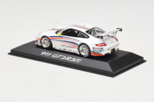 Porsche 911 997 GT3 RSR White With Blue and Orange Stripes 2007 Minichamps 1:43 WAP02000618 Diecast — photo 3 of 4