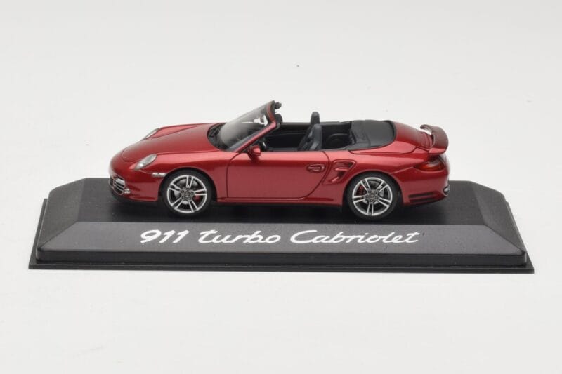 Porsche 911 997 Turbo Cabriolet Red Minichamps 1:43 WAP0200130A Diecast