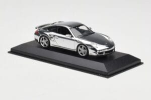 Porsche 911 997 Turbo Chrome Silver Minichamps 1:43 WAP02060816-R Diecast — photo 3 of 5