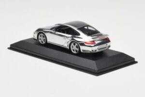 Porsche 911 997 Turbo Chrome Silver Minichamps 1:43 WAP02060816-R Diecast — photo 4 of 5