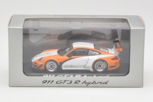 Porsche 911 GT3 R Hybrid 997.2 Presentation White Orange Minichamps 1:43 WAP0201170B Diecast — photo 4 of 4