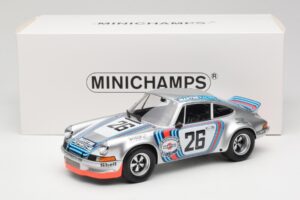 Porsche 911 Carrera RSR Group 4 GT #26 Martini Racing H. Muller / G. van Lennep GT Class Winner 1000 km Dijon 1973 Minichamps — photo 6 of 6