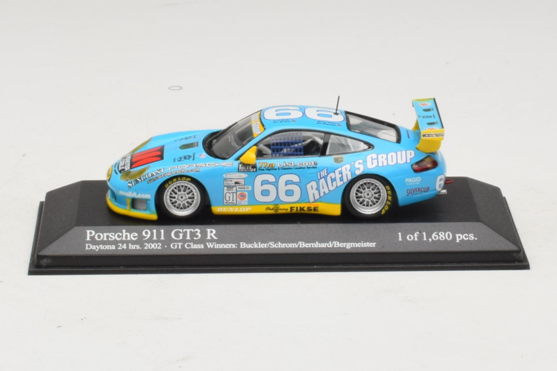 Porsche 911 GT3 R #66 Buckler / Schrom 24 Hours of Daytona 2002 Minichamps 1:43 400026966 Diecast