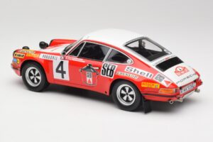 Porsche 911 S #4 G. Larrousse / M. Perramond 2nd Place Rally Monte Carlo 1972 Minichamps 1:18 107726804 Resin — photo 5 of 6