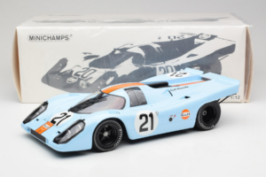 Porsche 917K Gulf #21 P. Rodriguez / L. Kinnunen J.W. Automotive Engineering 24 Hours of Le Mans 1970 Minichamps 1:12 1237066 — photo 6 of 6
