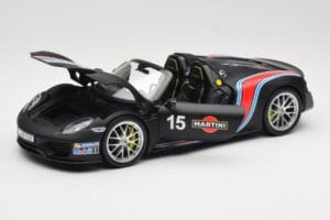 Porsche 918 Spyder Weissach Package Matt Black With Martini Stripes Minichamps 1:18 110062445 Diecast — photo 2 of 8