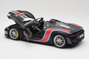 Porsche 918 Spyder Weissach Package Matt Black With Martini Stripes Minichamps 1:18 110062445 Diecast — photo 5 of 8