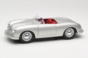 Porsche No. 1 Typ 356 Roadster Silver Maisto 1:18 50324 Diecast