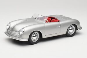 Porsche No. 1 356 Roadster Fish Silver Maisto 1:18 31853 Diecast