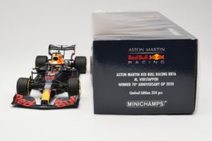Red Bull Racing RB16 #33 M. Verstappen Winner 70th Anniversary GP 2020 Minichamps 1:18 110200533 Diecast — photo 6 of 6