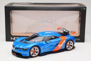 Alpine A110-50 Blue & Orange Norev 1:18 185147 Diecast — photo 6 of 6