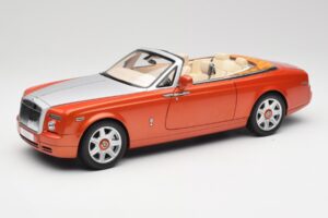 Rolls-Royce Phantom Drophead Coupe Mandarin Orange Kyosho 1:18 08871P Diecast