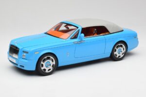 Rolls-Royce Phantom Drophead Coupe Powder Blue Kyosho 1:18 08871BL Diecast — photo 4 of 10