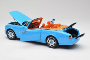 Rolls-Royce Phantom Drophead Coupe Powder Blue Kyosho 1:18 08871BL Diecast — photo 7 of 10